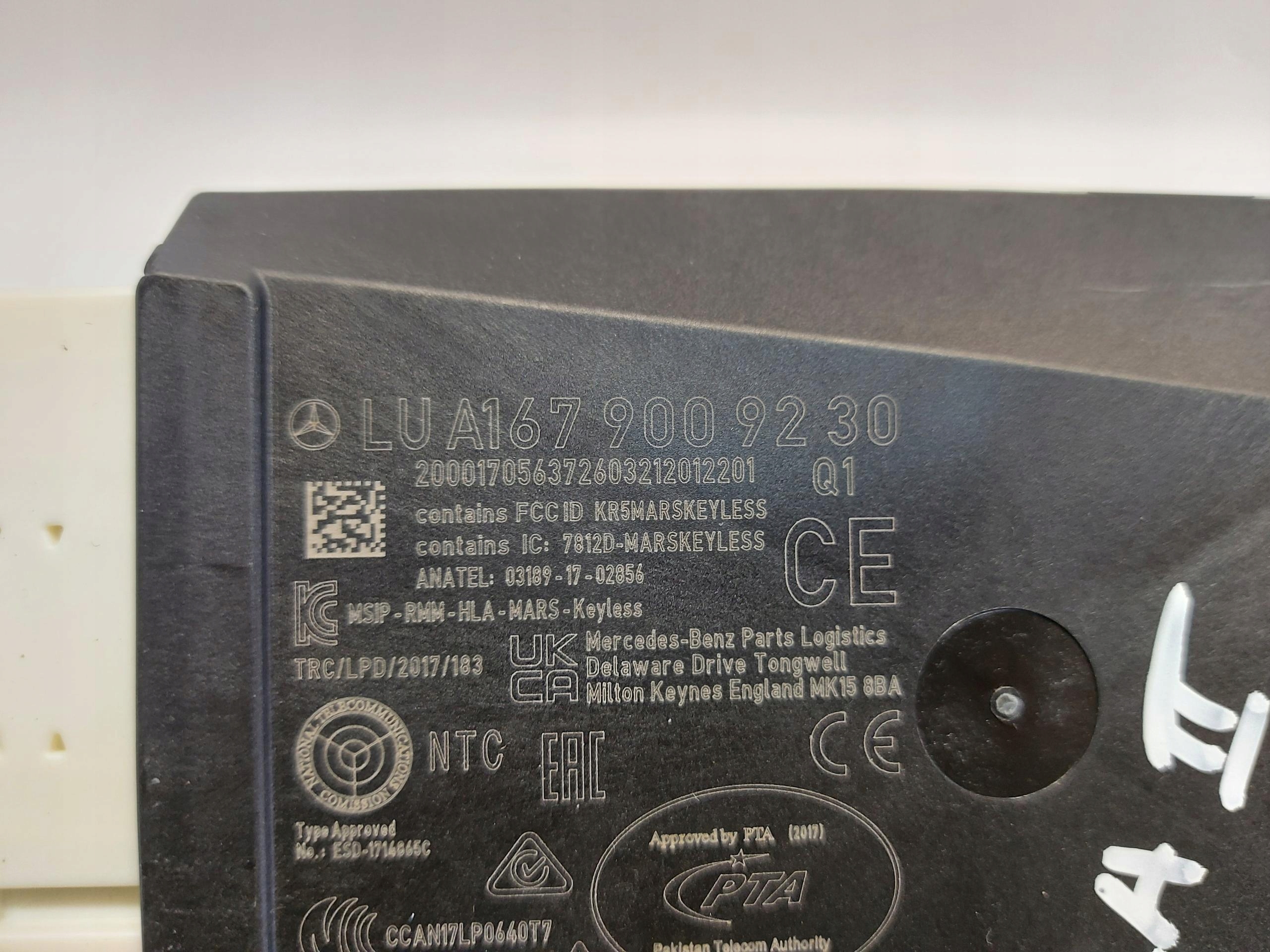 Mercedes GLA 200 II H247 W247 2023r. module control unit KEYLESS A1679009230