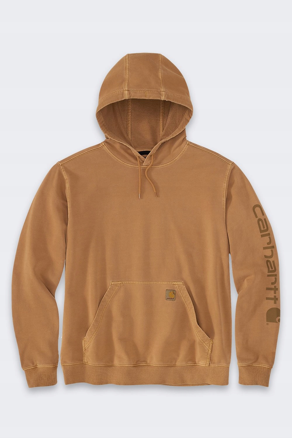 Carhartt Mikina Durham Kapuce Hnědá 2XL Relaxed Fit Garment-dyed Bavlna