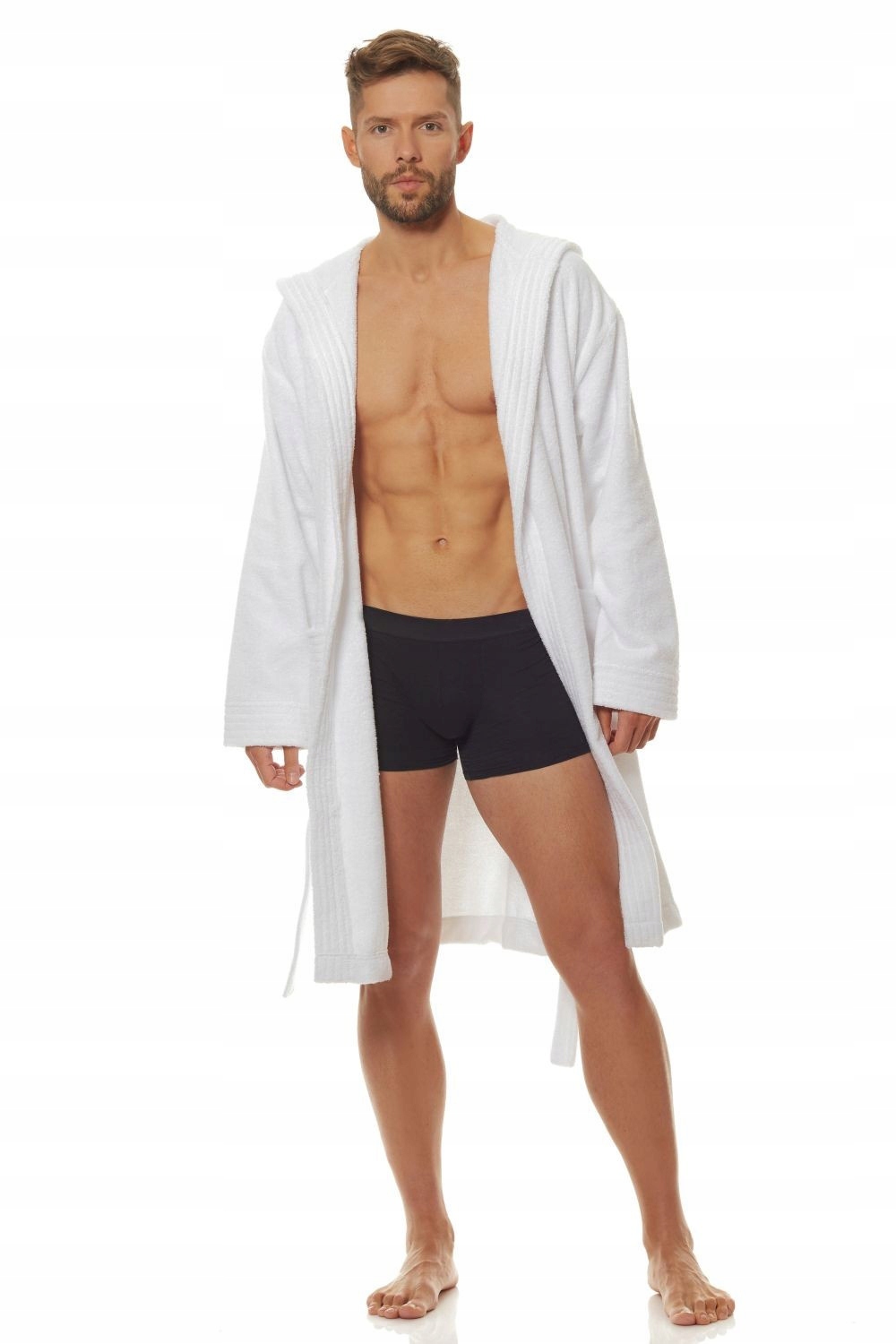 L&L župan pánský 2103 s kapucí M bílá