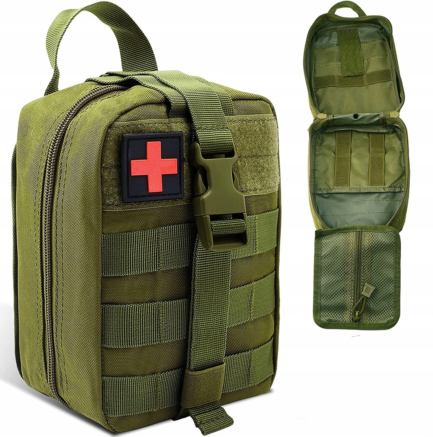 APTECZKA TAKTYCZNA WOJSKOWA TURYSTYCZNA SURVIVAL ZIELONA KIESZEŃ ZRYWKA B2