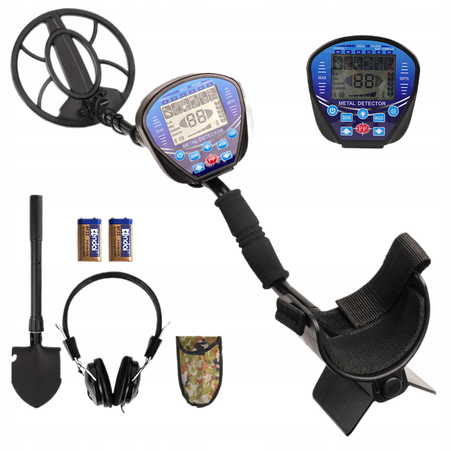 Detektor Kovu LCD Displej S Vysokou Citlivostí, Voděodolný, Pět Režimů