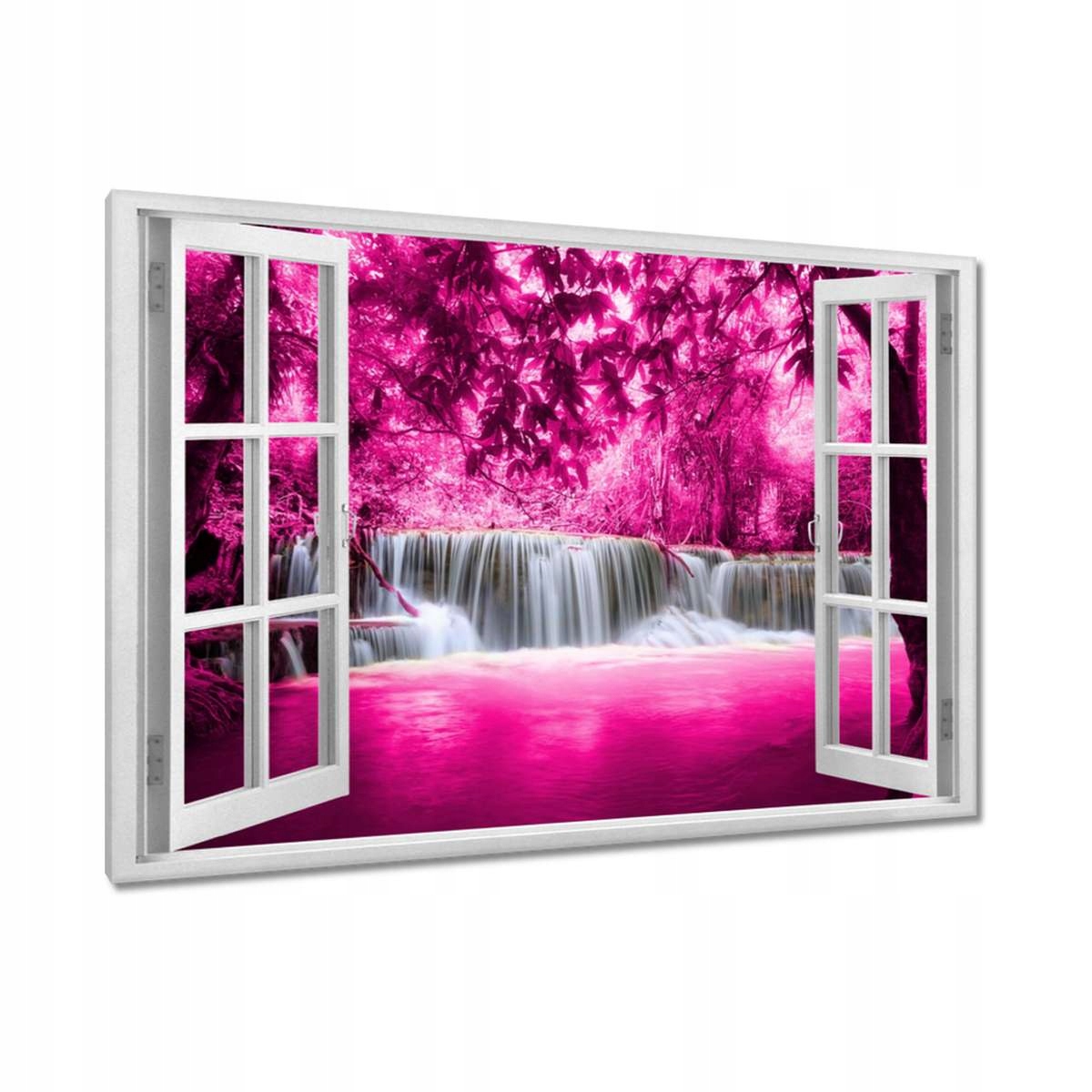 Obrazy 120x80 Růžový vodopád Krajina