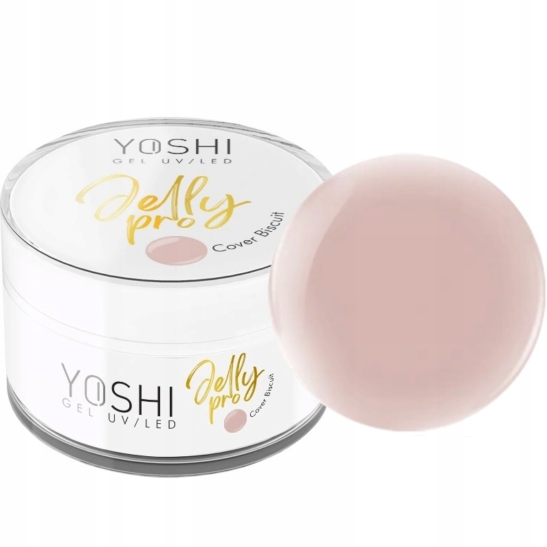 Yoshi Żel Budujący Uv Led Jelly Pro Cover Biscuit Kryjący Jasno Beżowy 50ml