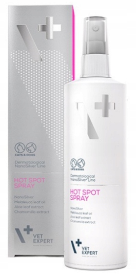 VetExpert Hot Spot spray na zmiany skórne dla psów i kotów 100 ml