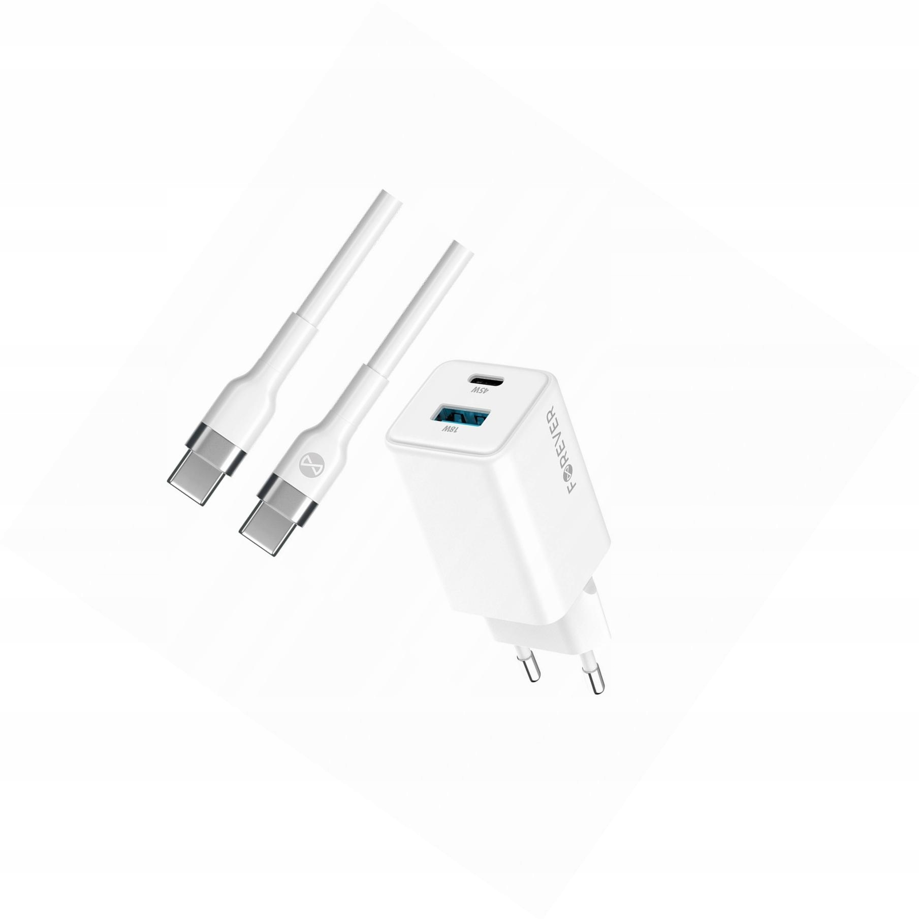 Szybka ładowarka GaN 45W 2 wejścia Usb i Usb-c z kablem do Sony Xperia L1