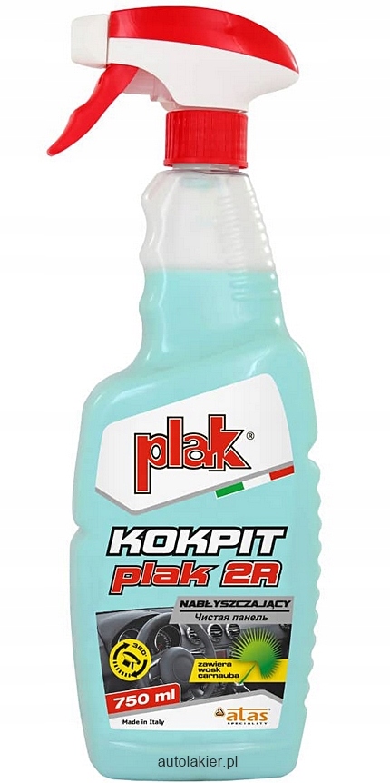 Nabłyszczający Plak 2R Kokpit 750ml mleczko do plastików z woskiem 584
