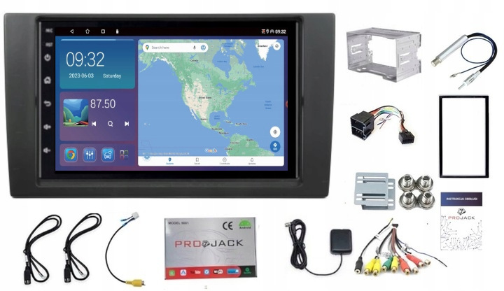 Gps Navigace Pro Android Audi A4 B6 B7 2002-2008 Usb Wifi Carplay 2/64GB