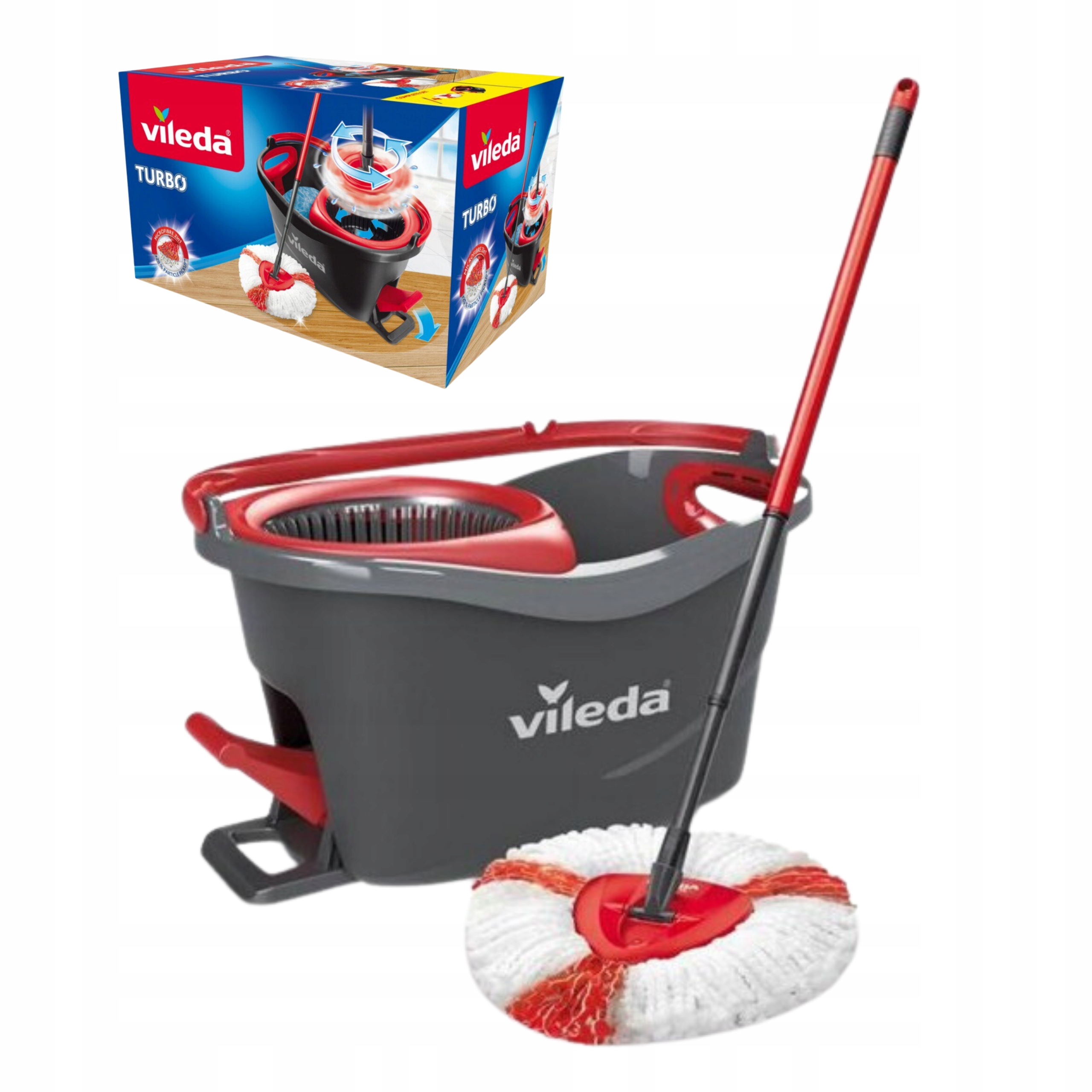 

Mop Vileda Obrotowy Turbo Zestaw
