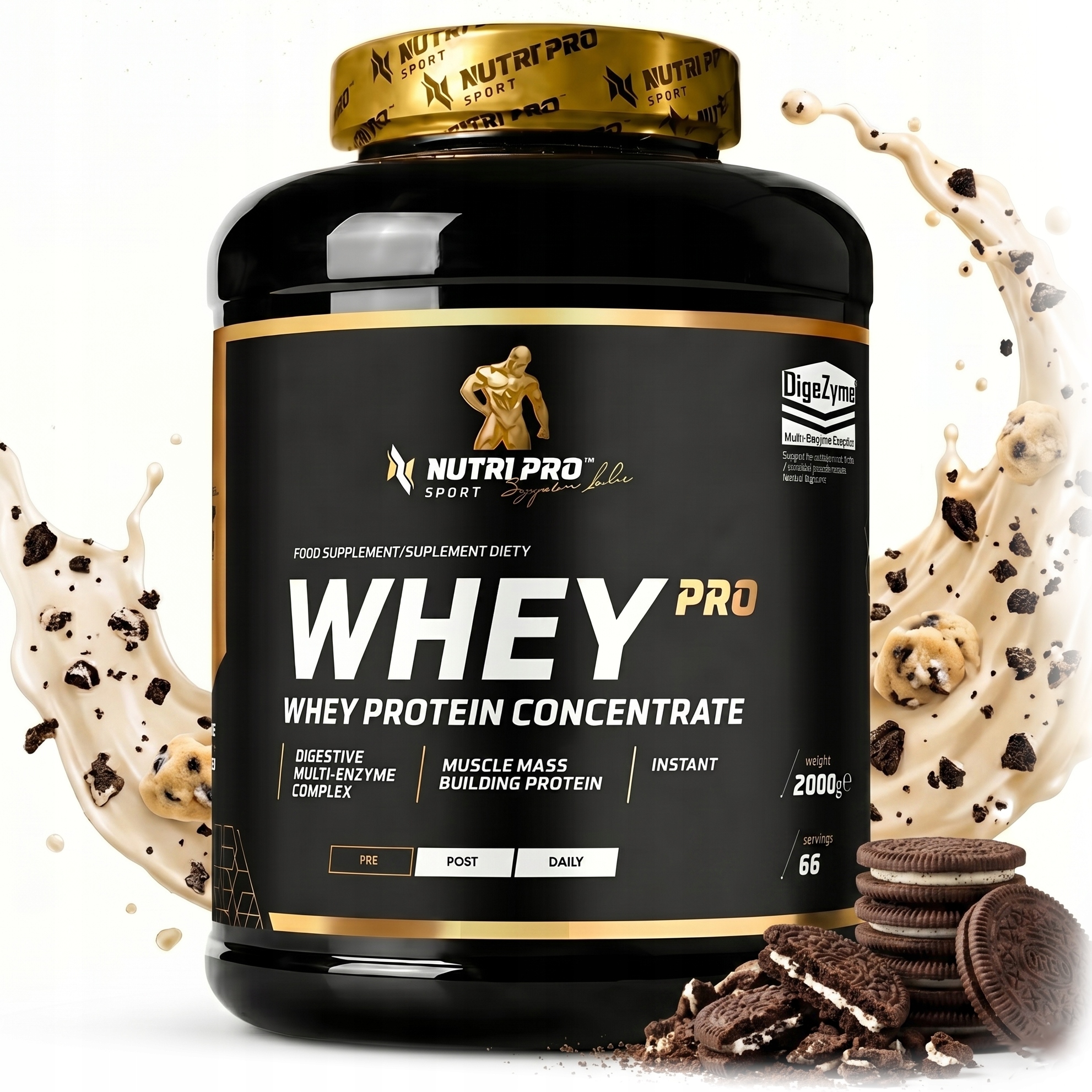 Nutri Pro Sport Whey Pro 2000 g Syrovátkový Protein Wpc Protein Svalová Masa