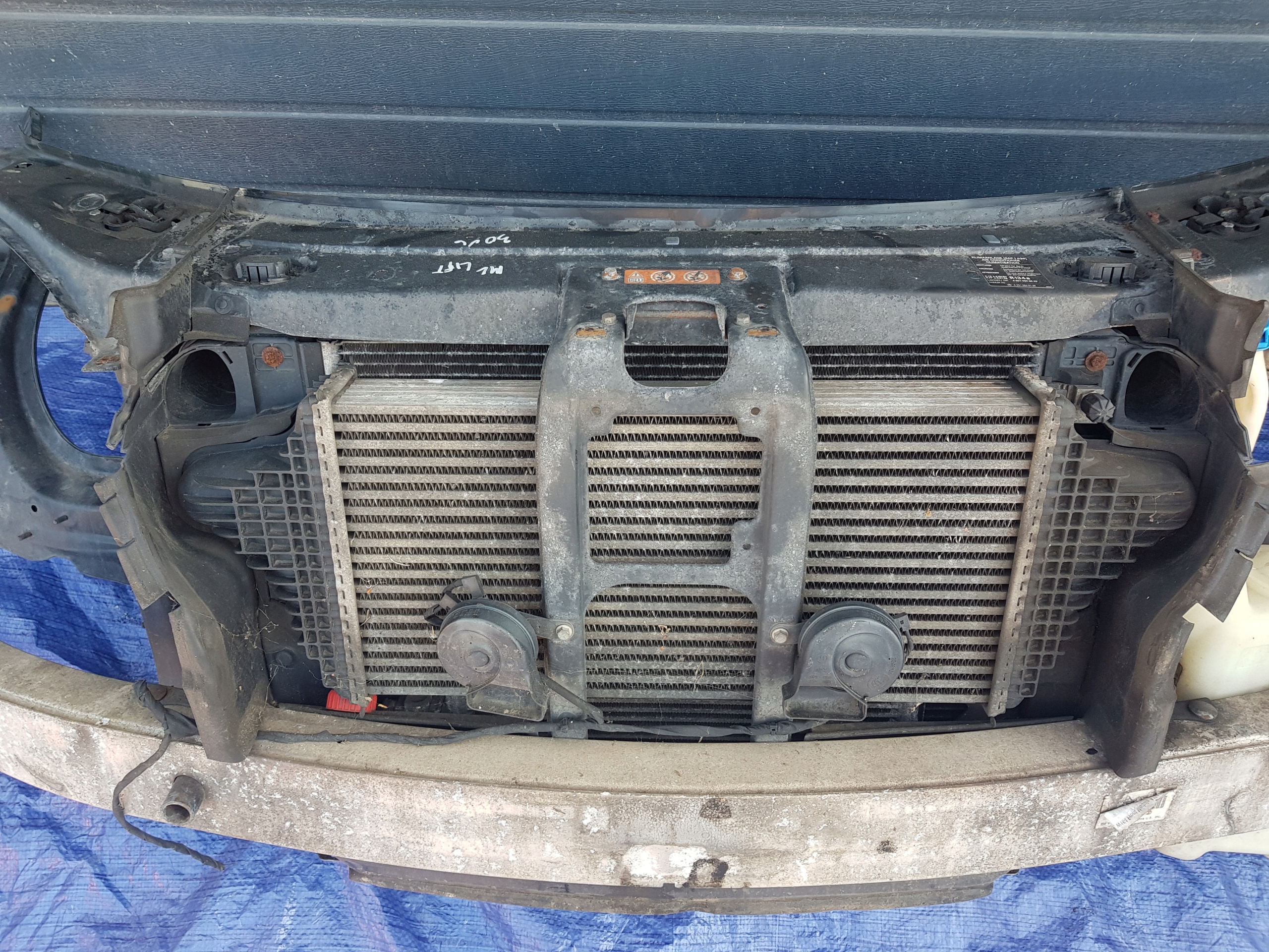 support panel for radiators radiator MERCEDES ML W164 LIFT 3.0CDI
