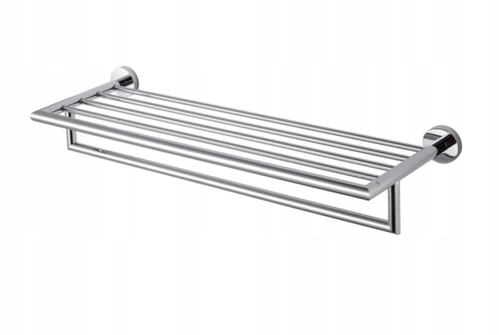 Polička na uteráky 65,5 cm s relingom Stella Classic Chrom