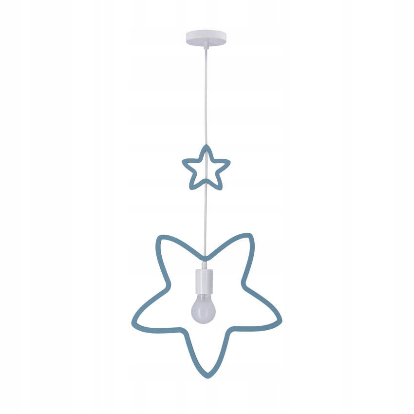 Single Ss Závěsná lampa 1x20W E27 Iq Kids Modrá