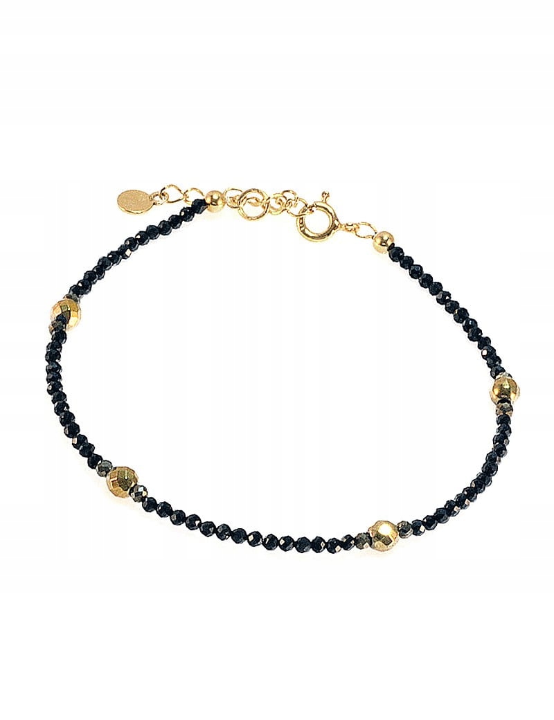 

Bransoletka Złota Turmalin Hematyt 925