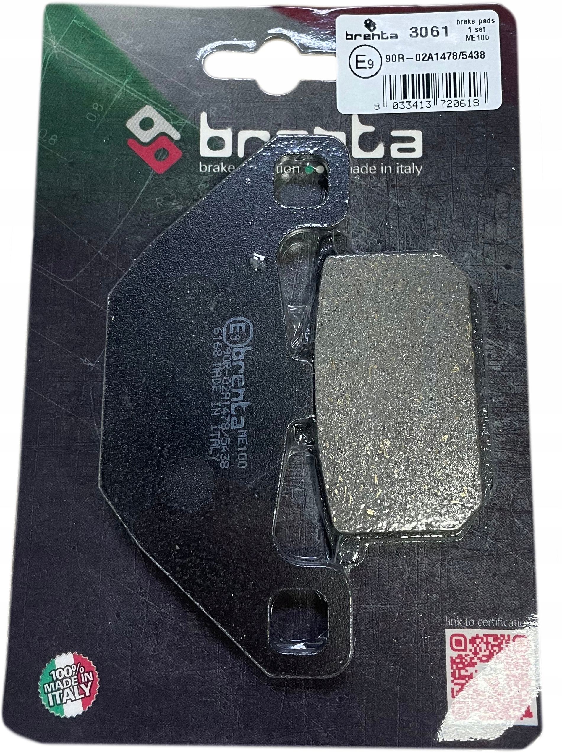 Brenta Přední Destičky Destičky Kawasaki VN-15 1500 Se '88-94