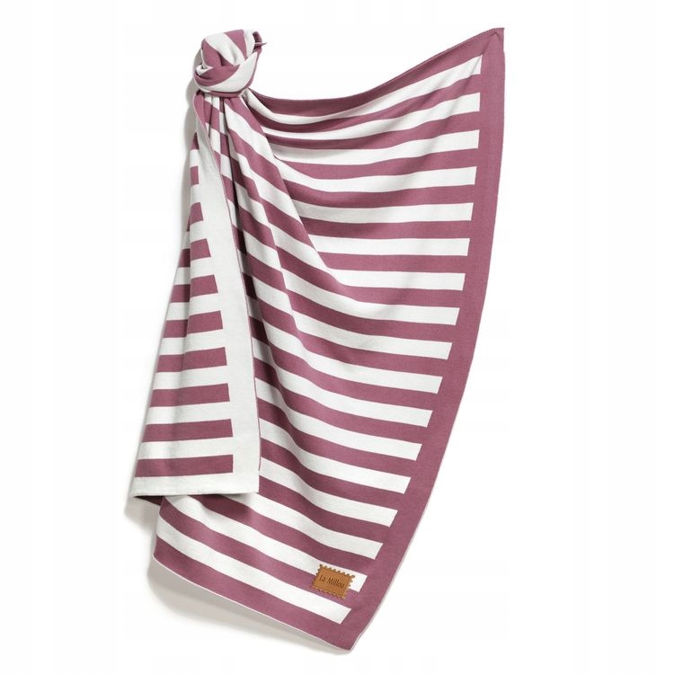 

La Millou Kocyk bawełniany Tender 80x100cm Plum
