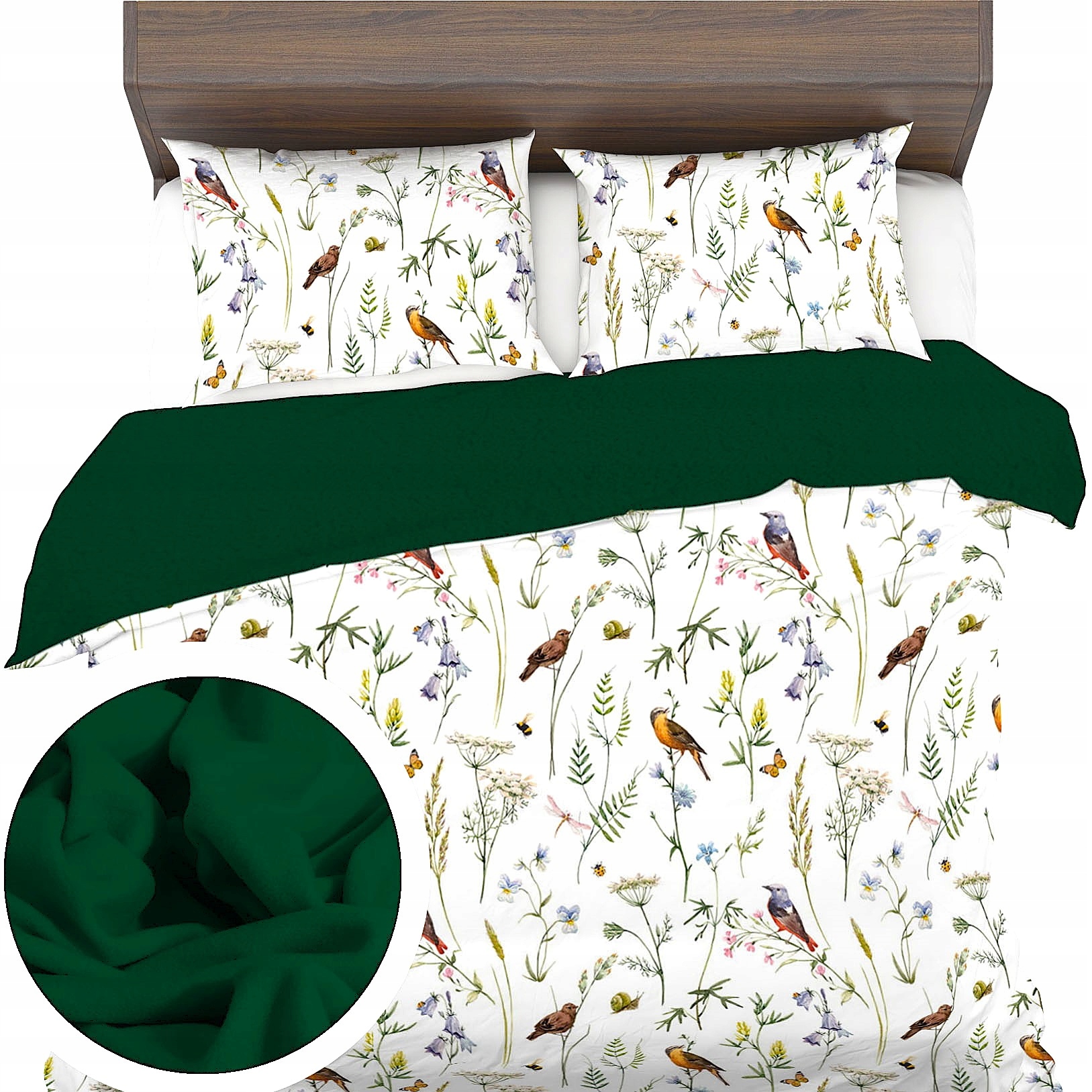 Izolované Povlečení 220x200+2x70x80 Fleece Bavlna Teplý zimní podzimní hrad