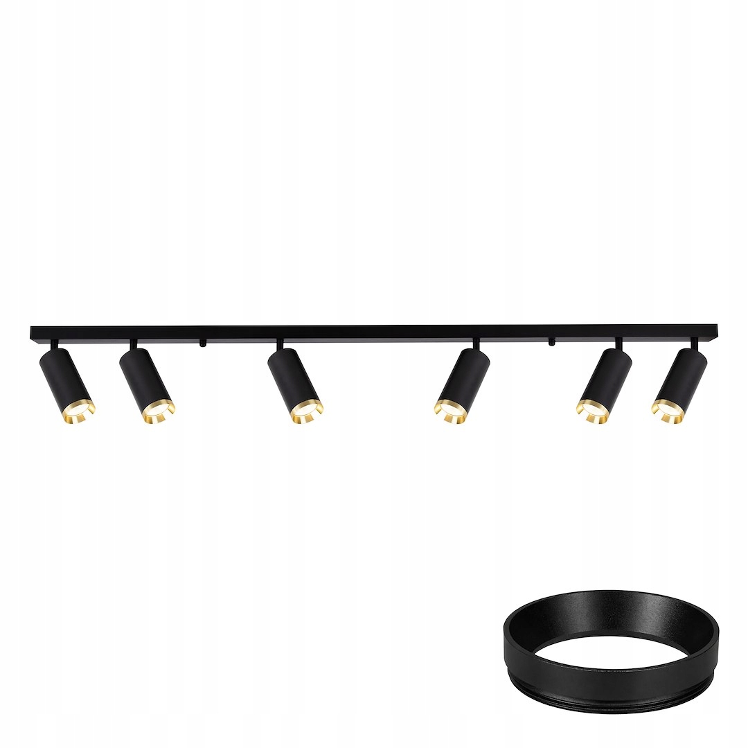 Stropný spot Milagro Mica Čierny 1XGU10 Max 10W IP20