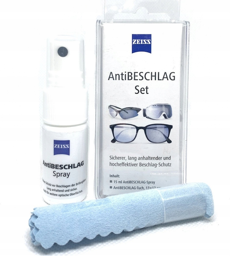 

Zeiss AntiFOG Set Zestaw przeciw parowaniu Antyfog