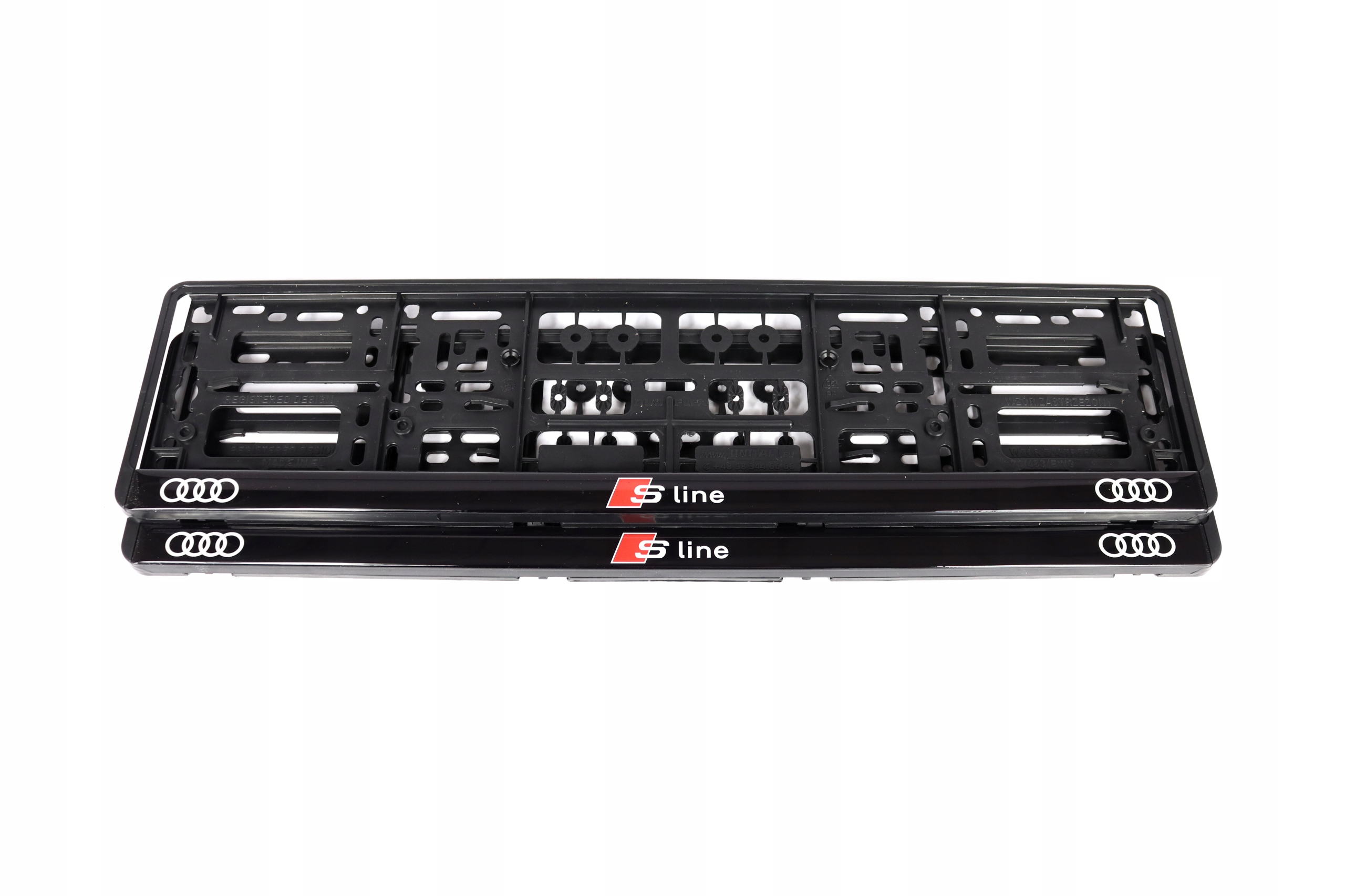 

Ramki Tablicy Audi Sline Logo Czerwone S-line 3D