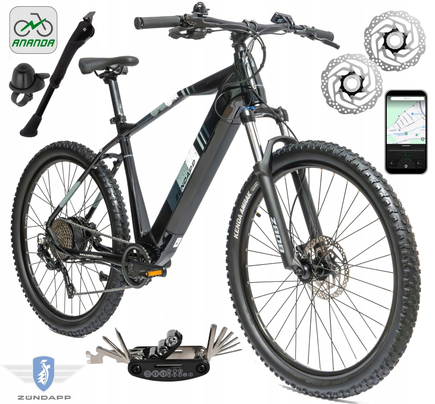 Rower Elektryczny Męski Damski Górski 27,5 Mtb Shimano Deore LCD 250 W 2025