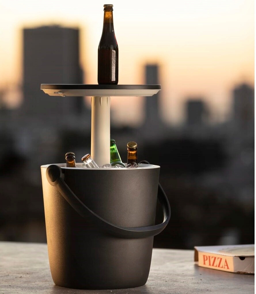 Stolik ogrodowy KETER barek Okrągły Grafitowy Rodzaj mobilny