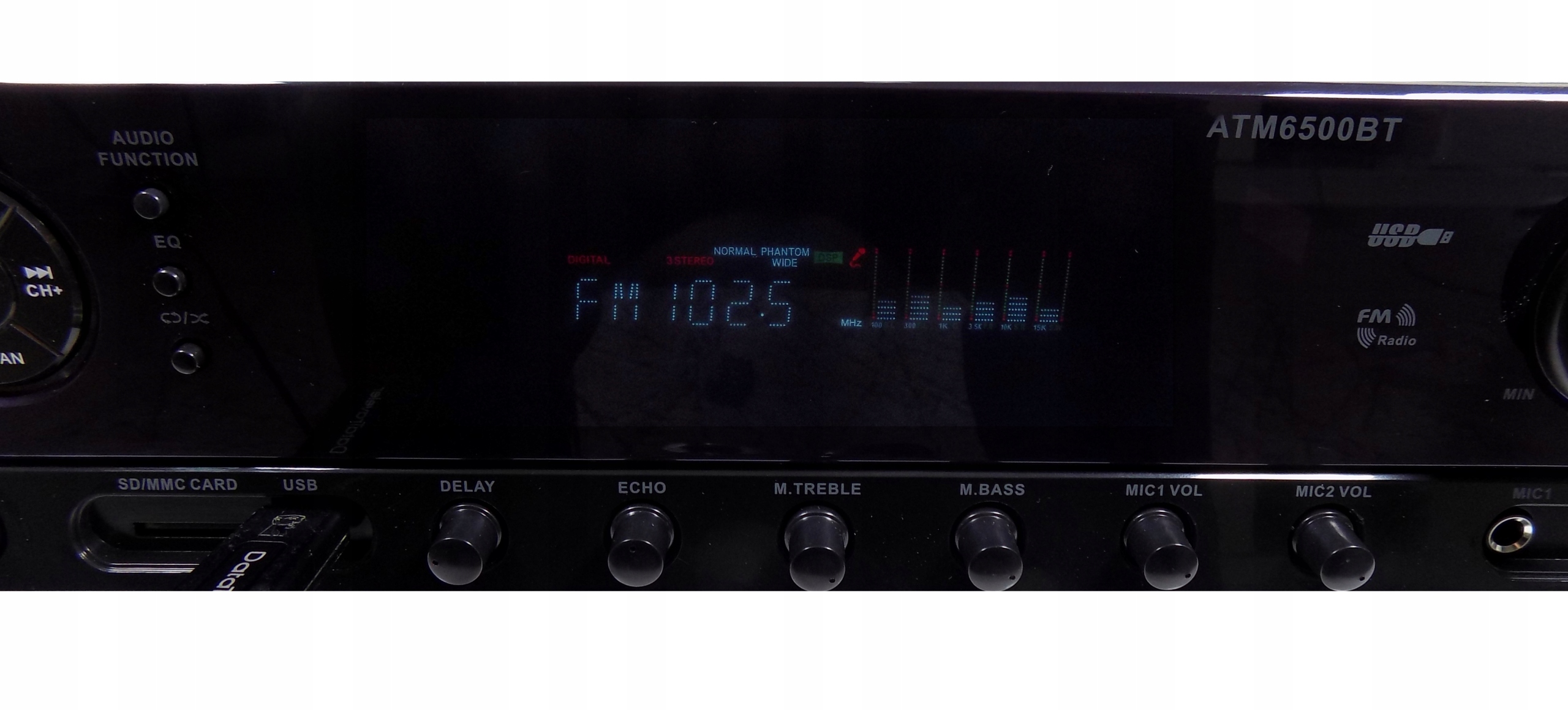 KOLUMNY GŁOŚNIKOWE AMPLITUNER BLUETOOTH RADIO USB System dźwięku 2.1