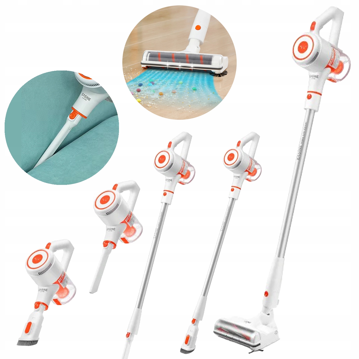 Bezdrôtový Ručný stojaci Vysávač 22Hpa filter Hepa bezvreckový