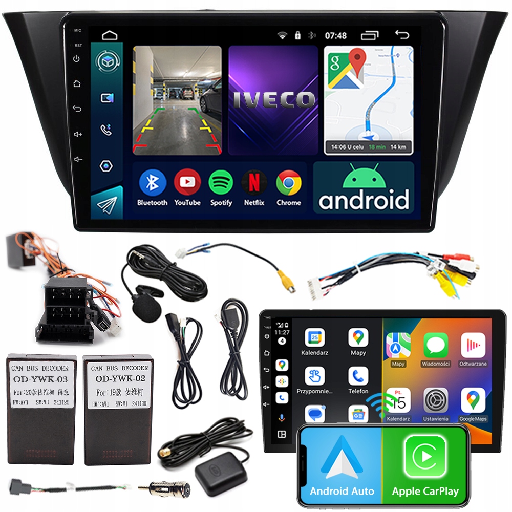 Rádio Navigace Android RS-305 Iveco Daily 2013-2023 2GB 9"
