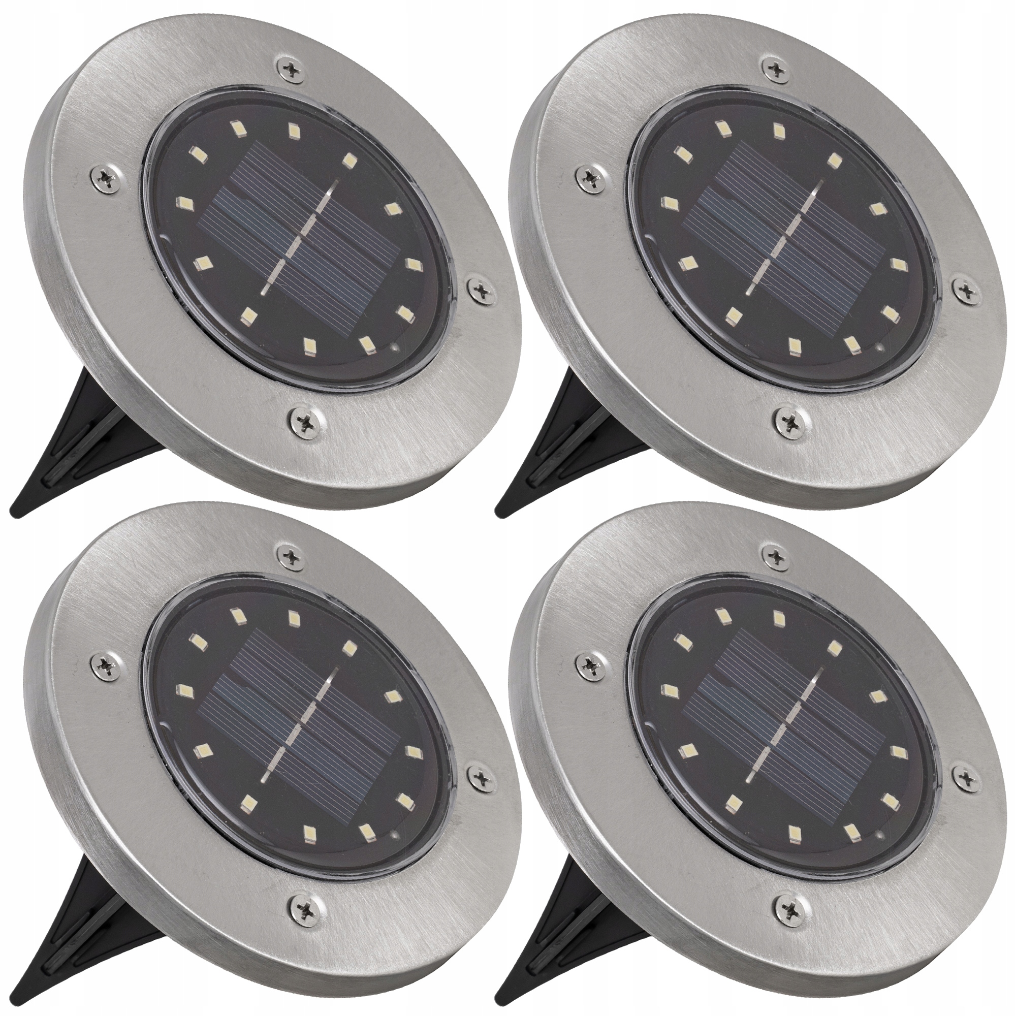 

4x Lampa Solarna ogrodowa Led gruntowa Ciepła