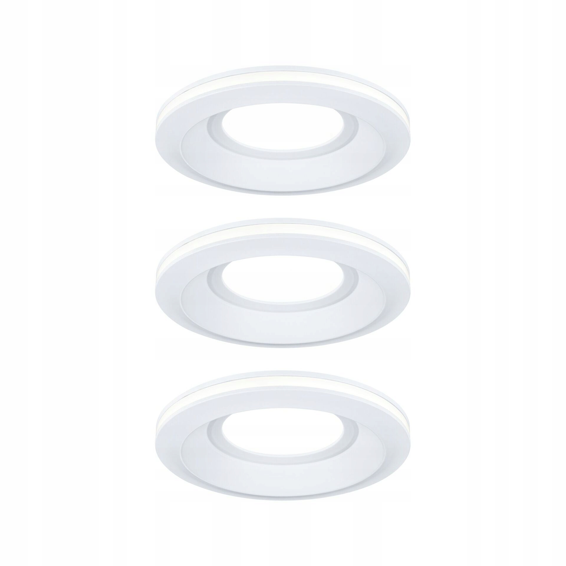 Paulmann Led vstavané svietidlo Sormus 3ks IP65 kruhové 100mm 3000K biela