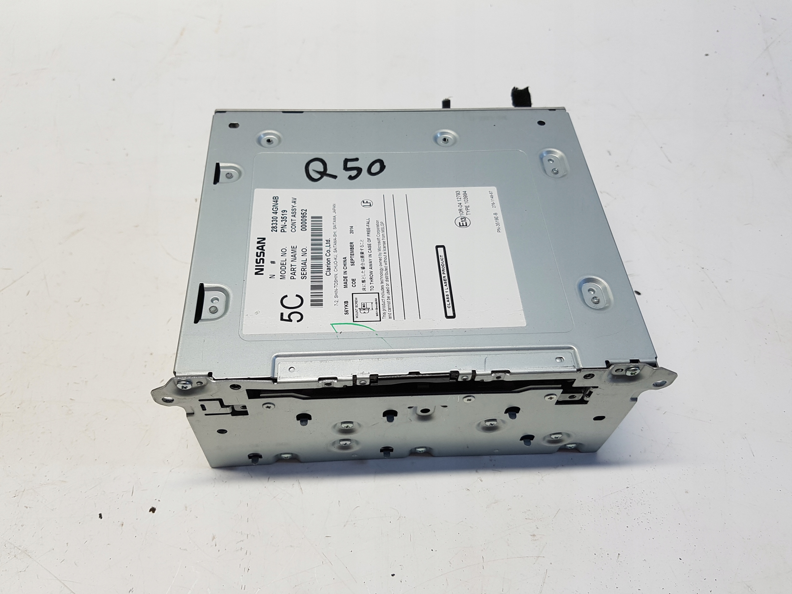 INFINITI Q50 RADIO CD 283304GN4B