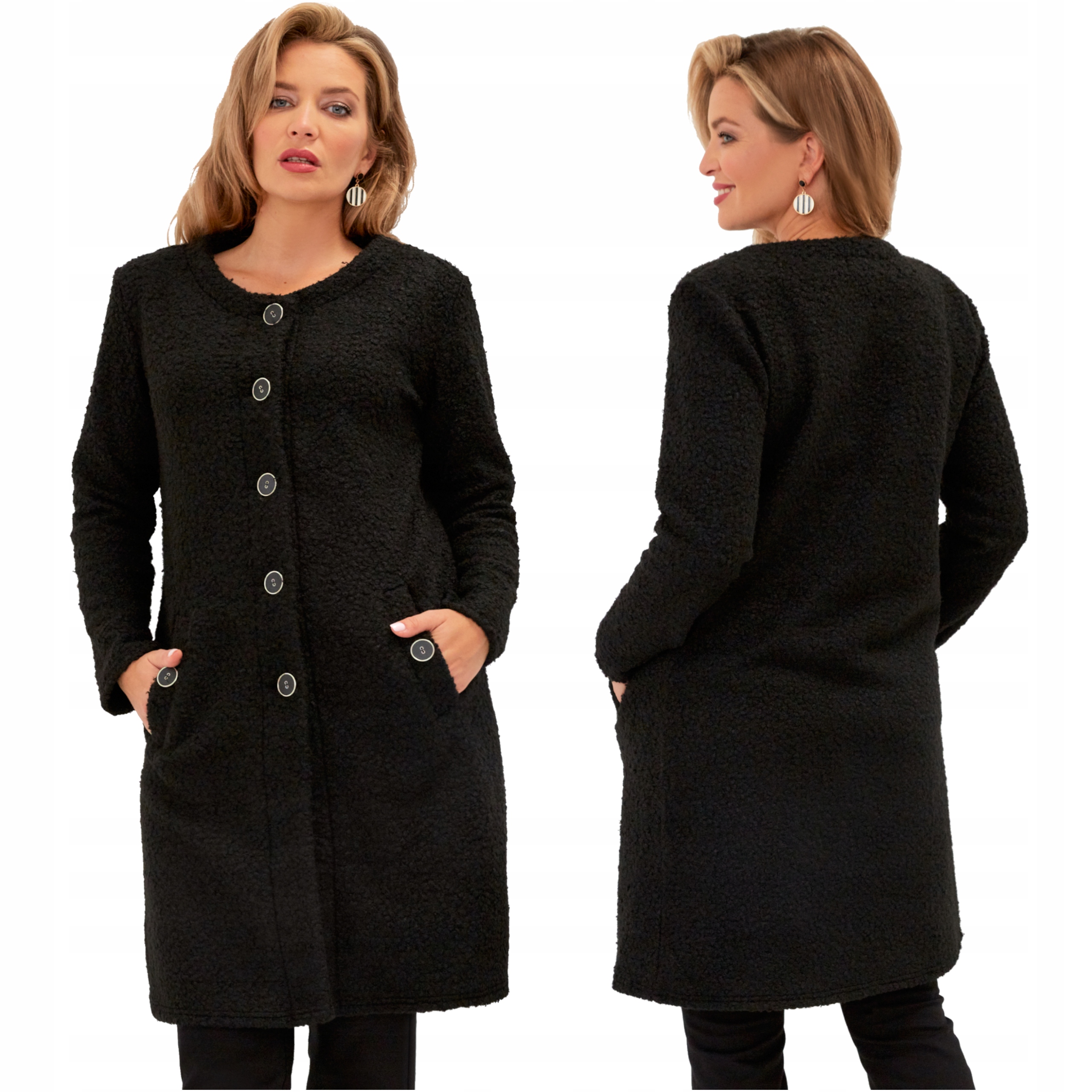 Dámský elegantní kabát velké velikosti, podzimní, velikost Polský Výrobce