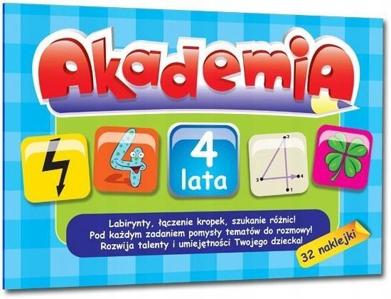 Akademia 4-latka 32 naklejki GREG