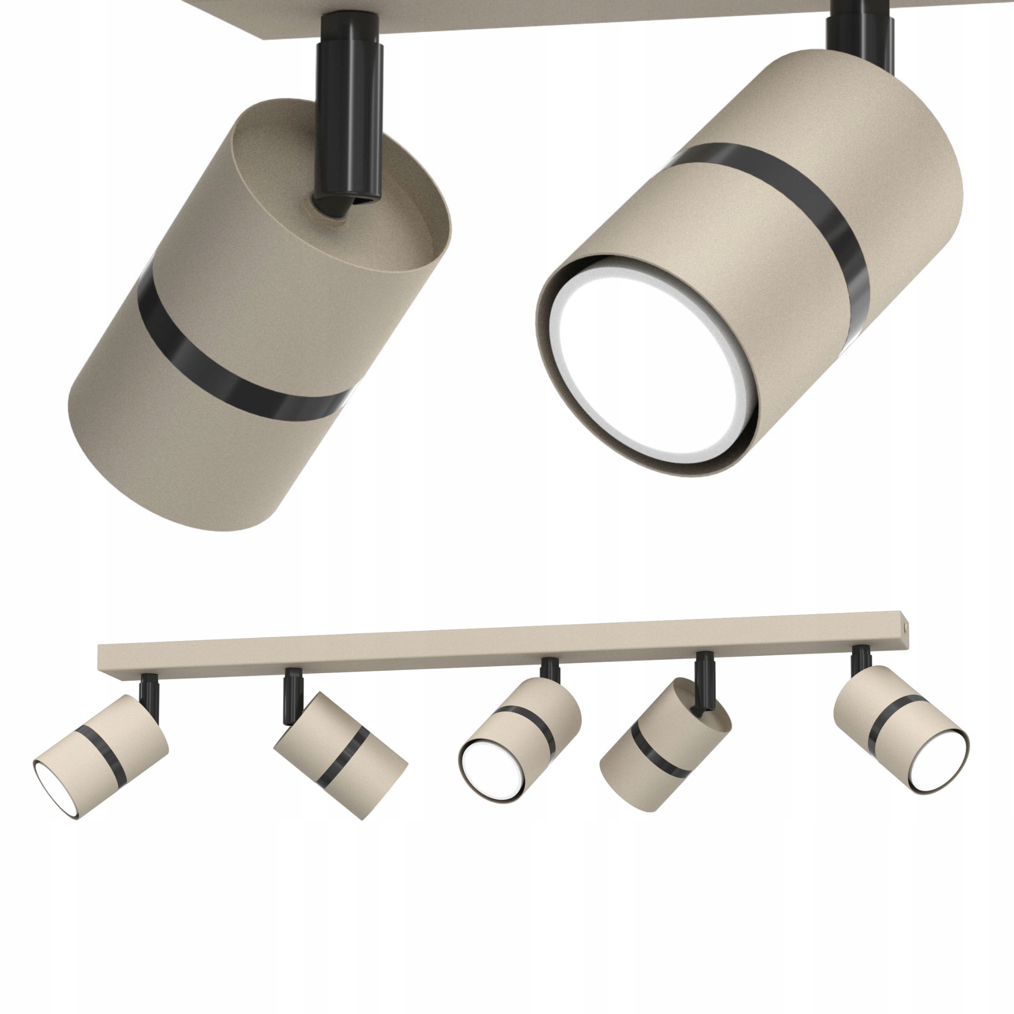 Stropní Svítidlo Stropní Reflektorzávěsná Lampa Spot GU10 Led Kašmírová Trubice 5-BODOVÁ