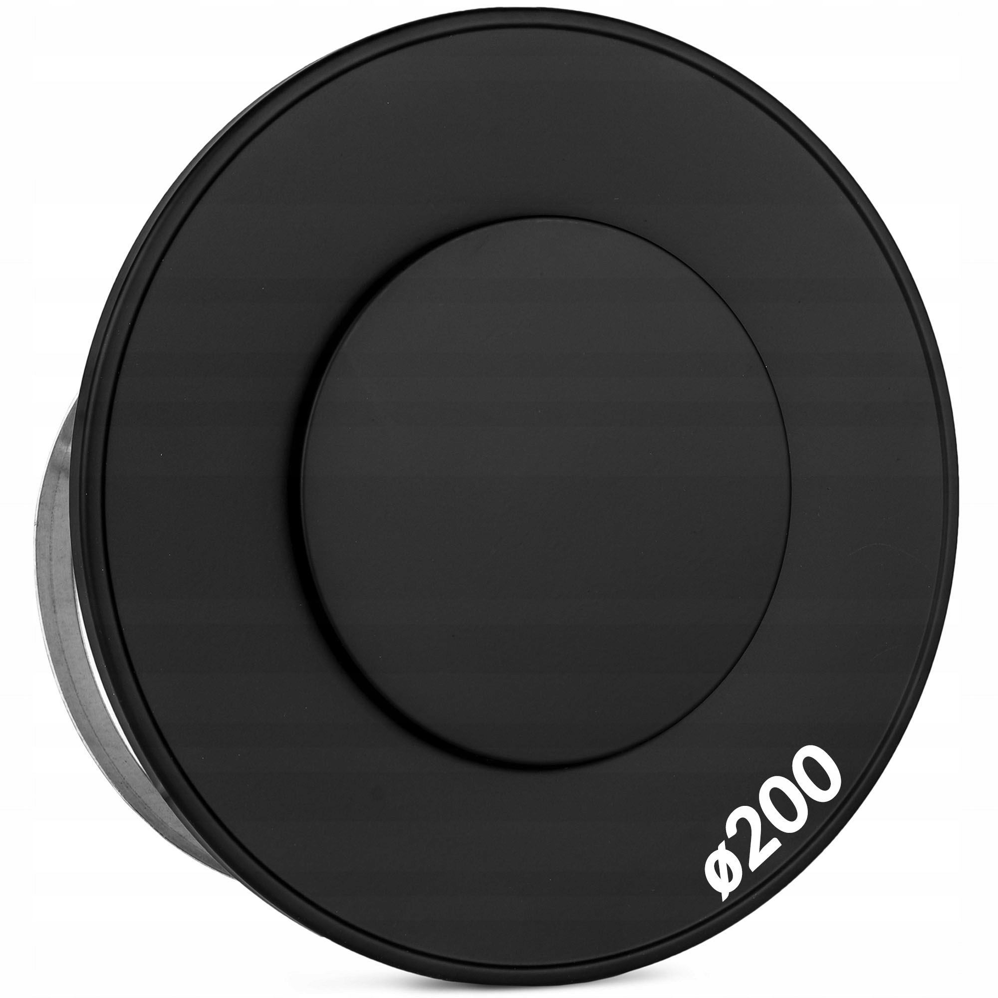 Anemostat kovová mřížka Asv 200 černá ventilační Darco