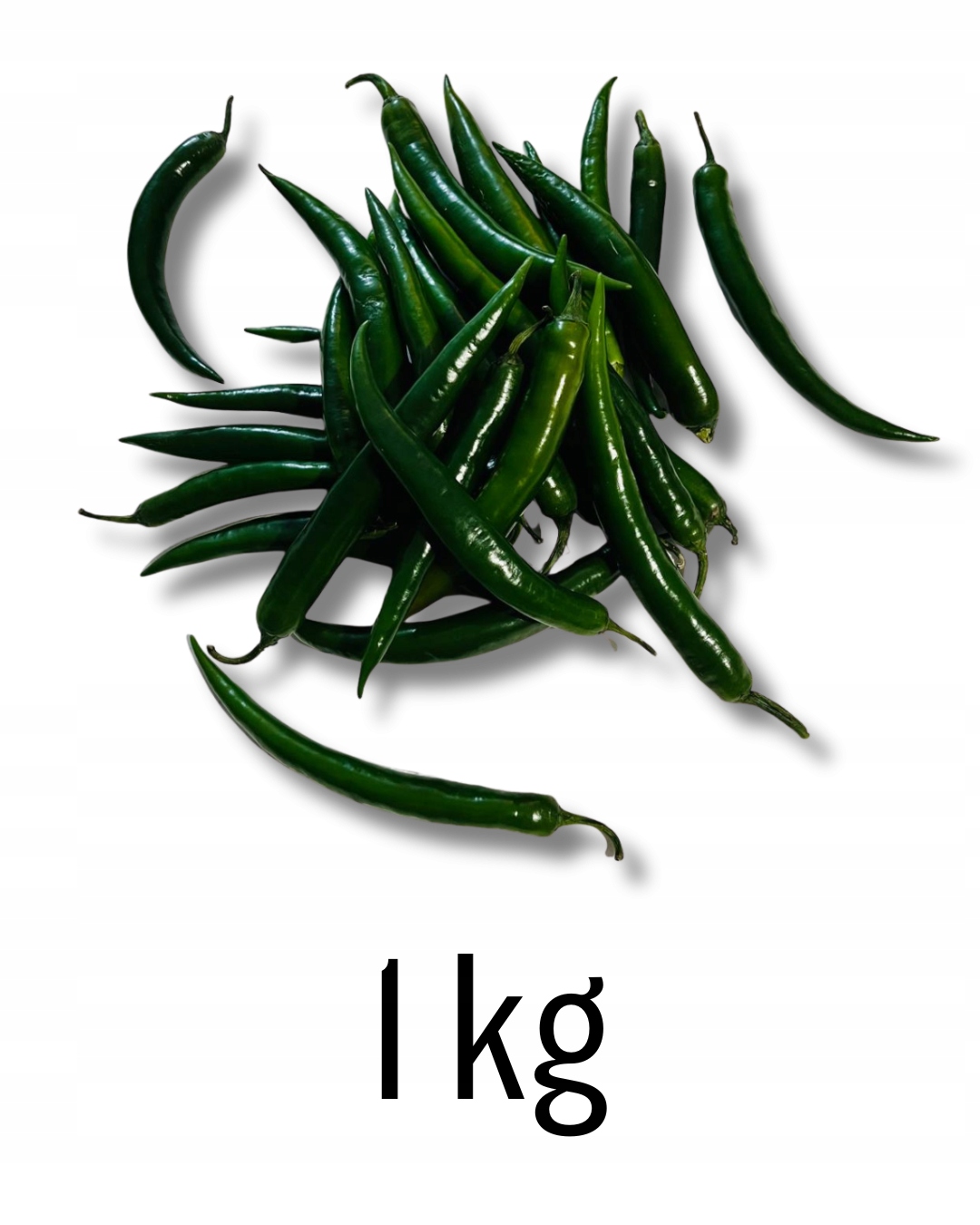 Levně Paprika Peperoni Zelená Čerstvá 1 Kg Ostrá Chilli Do Marinády