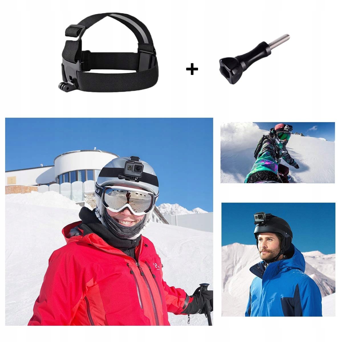Zestaw Akcesoriów Do Kamer Sportowych GoPro DJI Insta360 AKASO SUPTIG — miniatura 3
