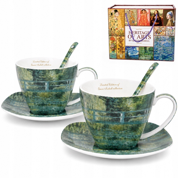 Filiżanki Zestaw Claude Monet Most Nad Stawem 250ml Quenn Isabel