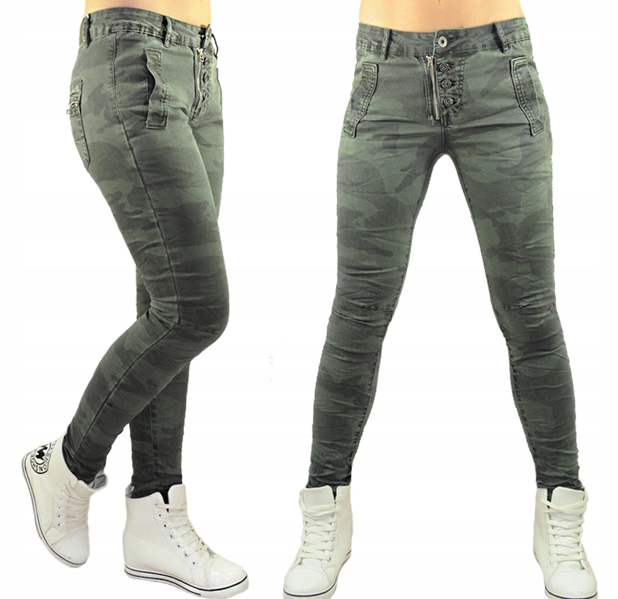 

Jeansy Moro Biodrówki Modne Zapięcie Xs/s