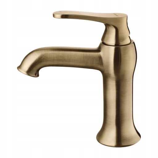 Art Deco umývadlová batéria, starožitný brúsený bronz