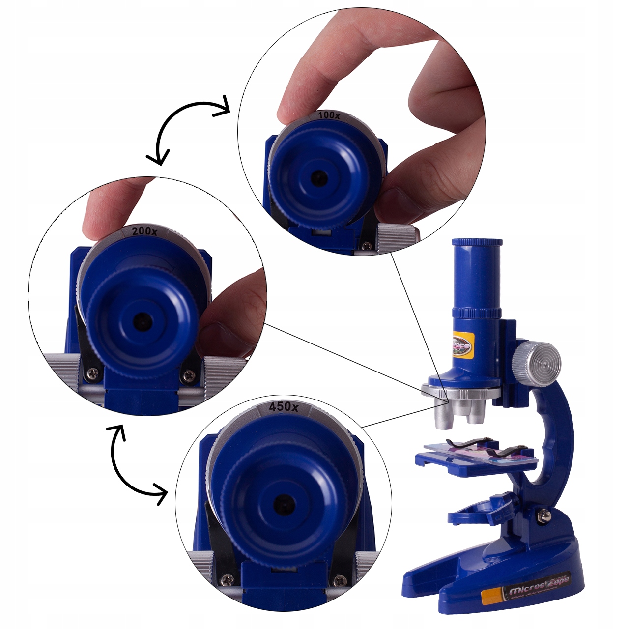 MIKROSKOP TELESKOP Sada PRO DĚTI SCIENCE Šířka produktu 39 cm