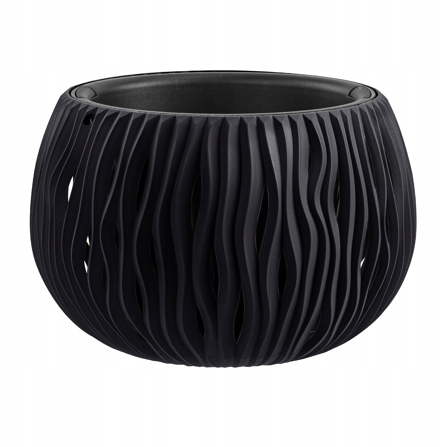 

Doniczka Bowl Sandy antracyt DSK240 fale żłobienia