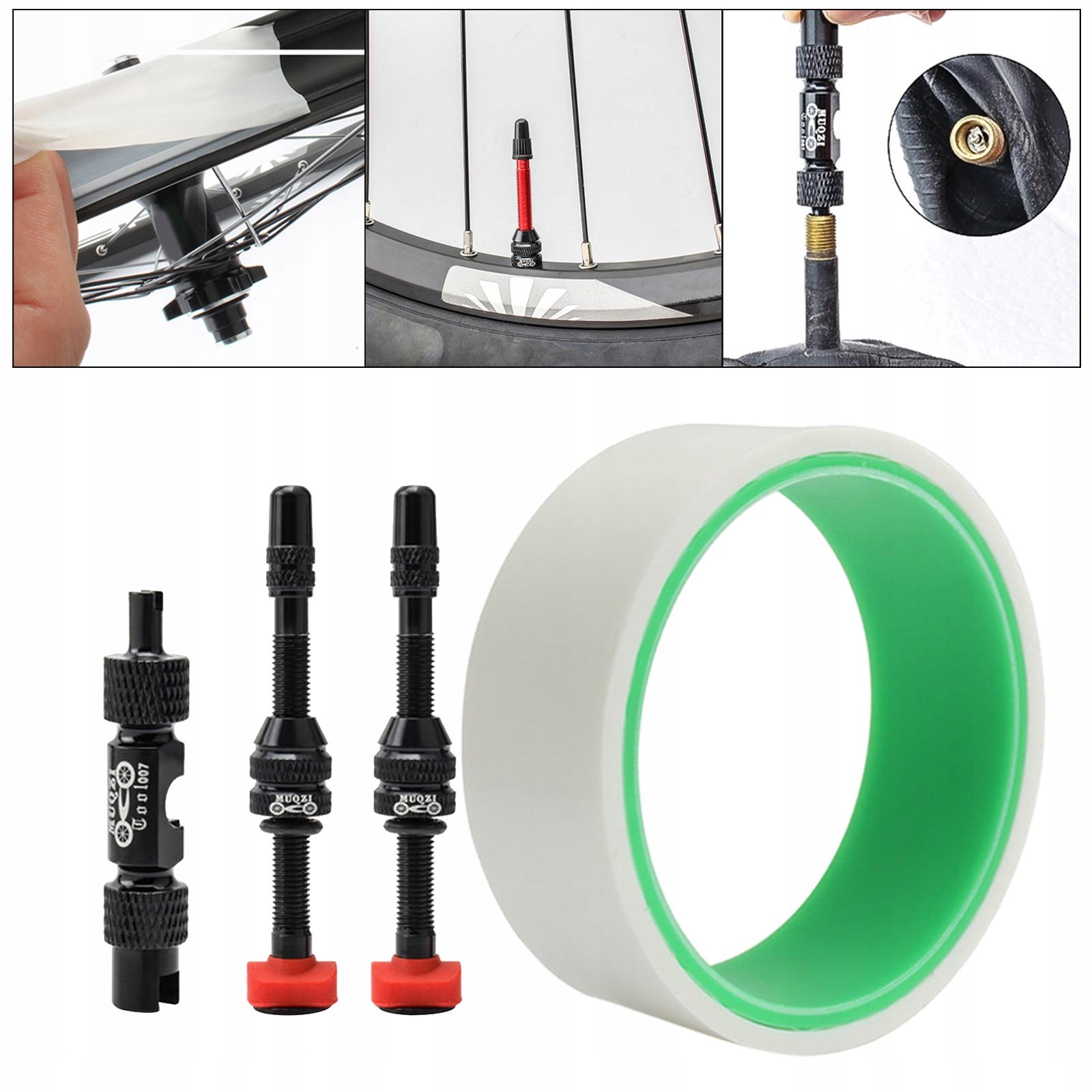 Tubeless Setup Kit Tubeless Rim Tape, Presta Valve , Core 29MM Valve 60MM Dedykowany/a do rowery trailowe