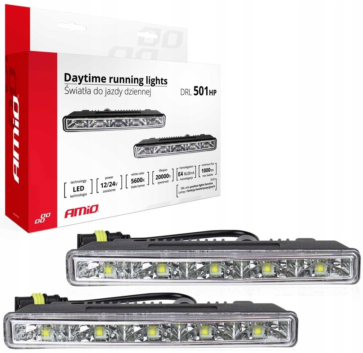 01520 - СВІТЛОДІОДНІ ДЕННІ ХОДОВІ ВОГНІ DRL 12/24V