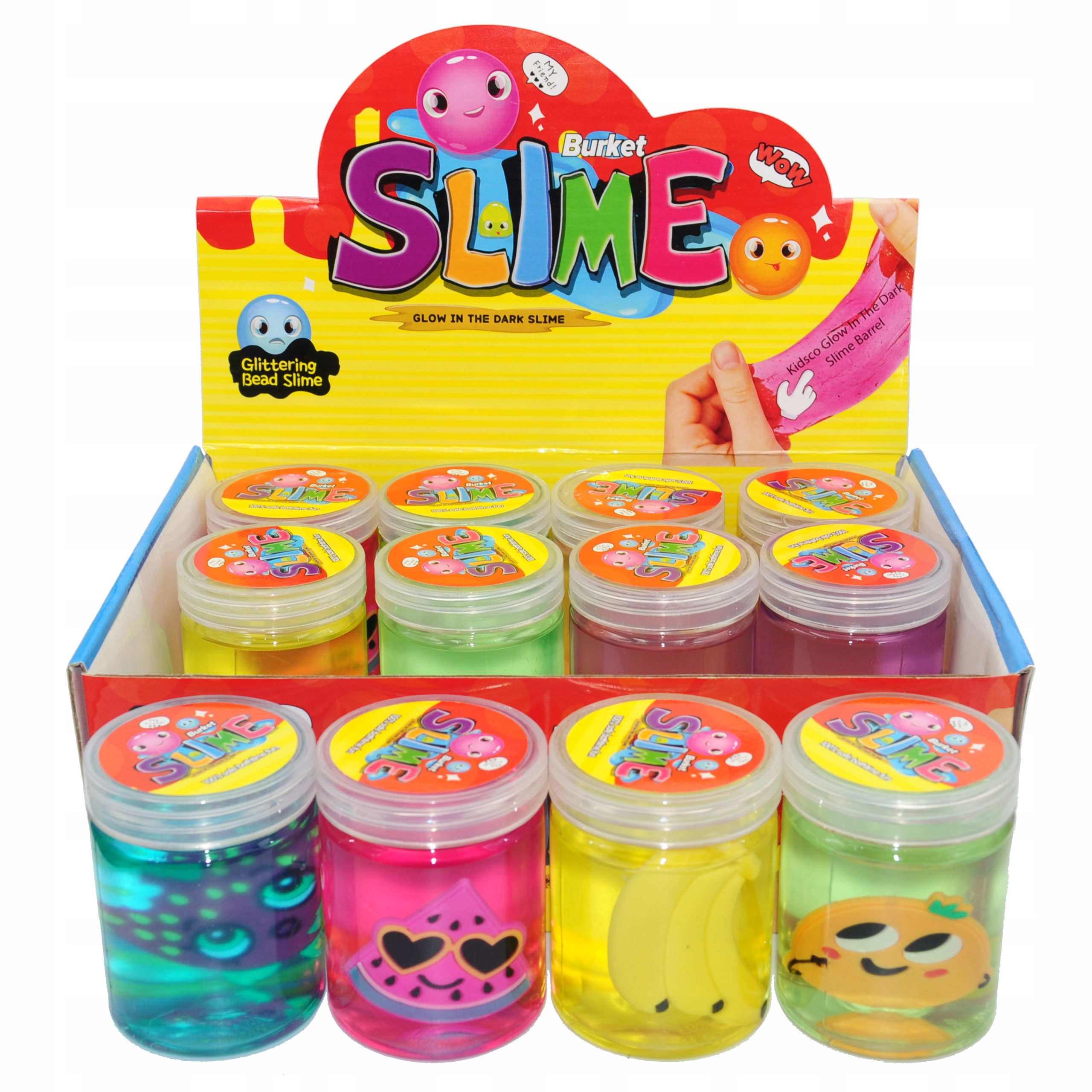 

Magic Slime Ciągnąca Masa Glut Elastyczny Owoce 12