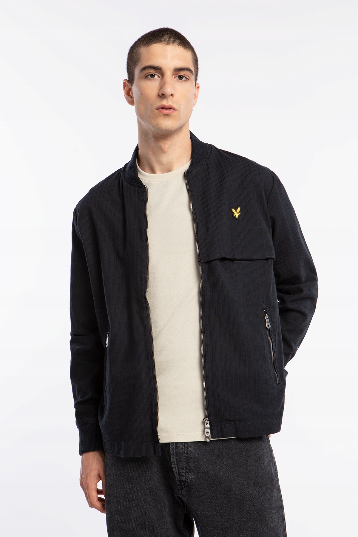 Pánská Přechodová Bunda Lyle&scott Bomber Unlined LA-804V-Z271-XXL