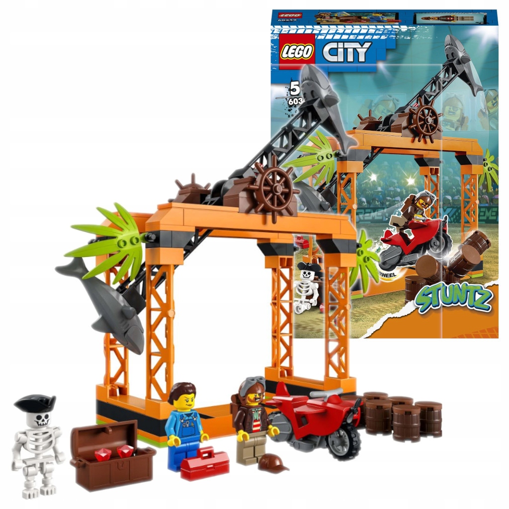 

Lego City Wyzwanie kaskaderskie: atak rekina 60342