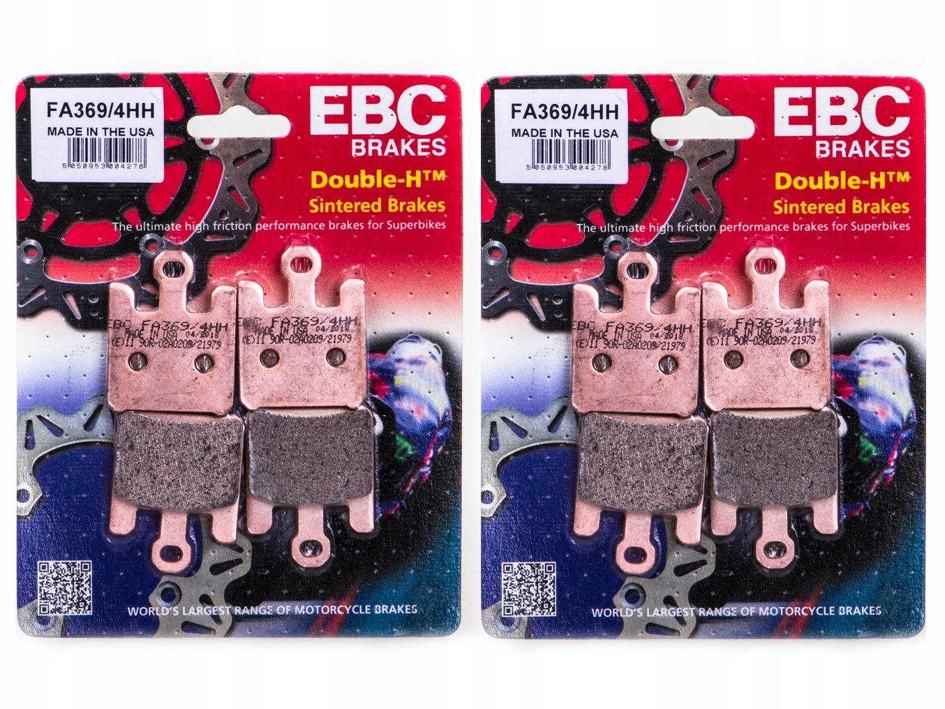 KLOCKI HAMULCOWE EBC KAWASAKI ZX 6R 03 06 PRZOD