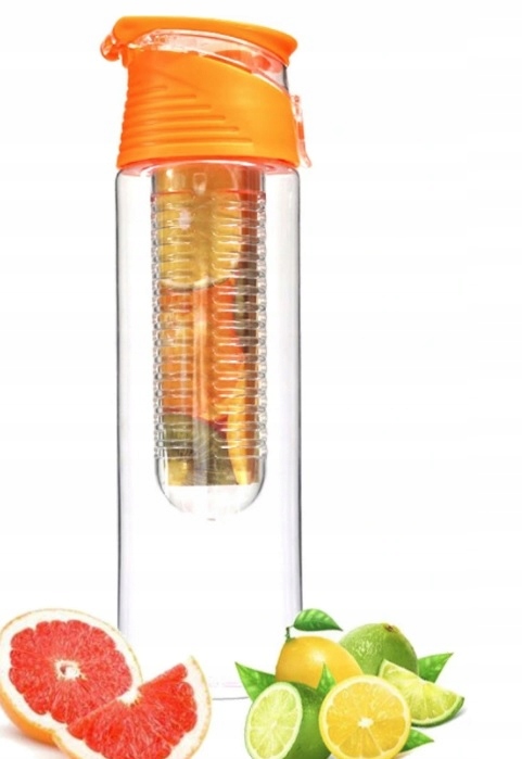 

Bidon Butelka Na Wode 800ml Z Wkładem Na Owoce Lód