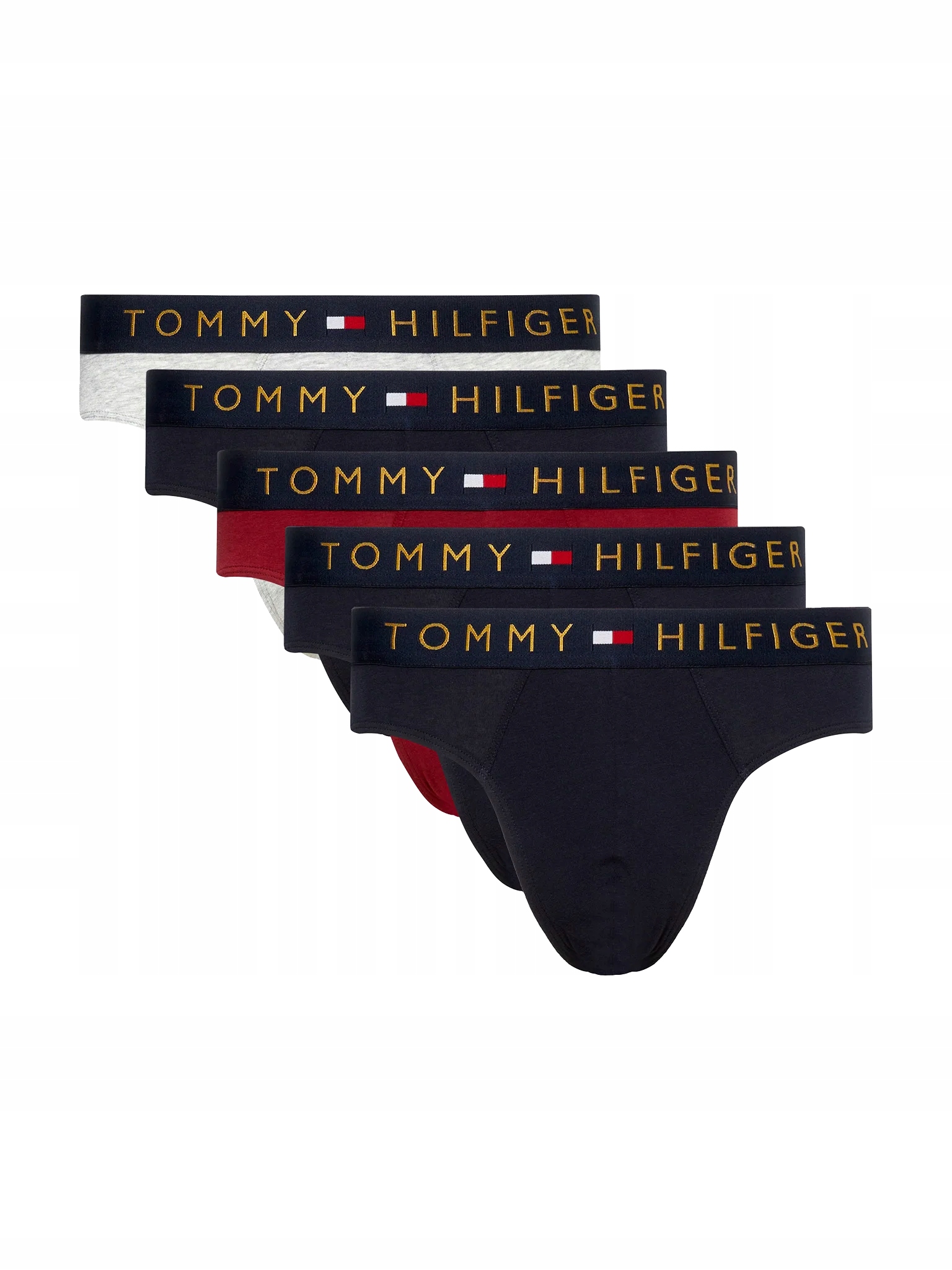 Tommy Hilfiger 5 Pack Slipy Gold Limited Cotton Stretch 0WJ M